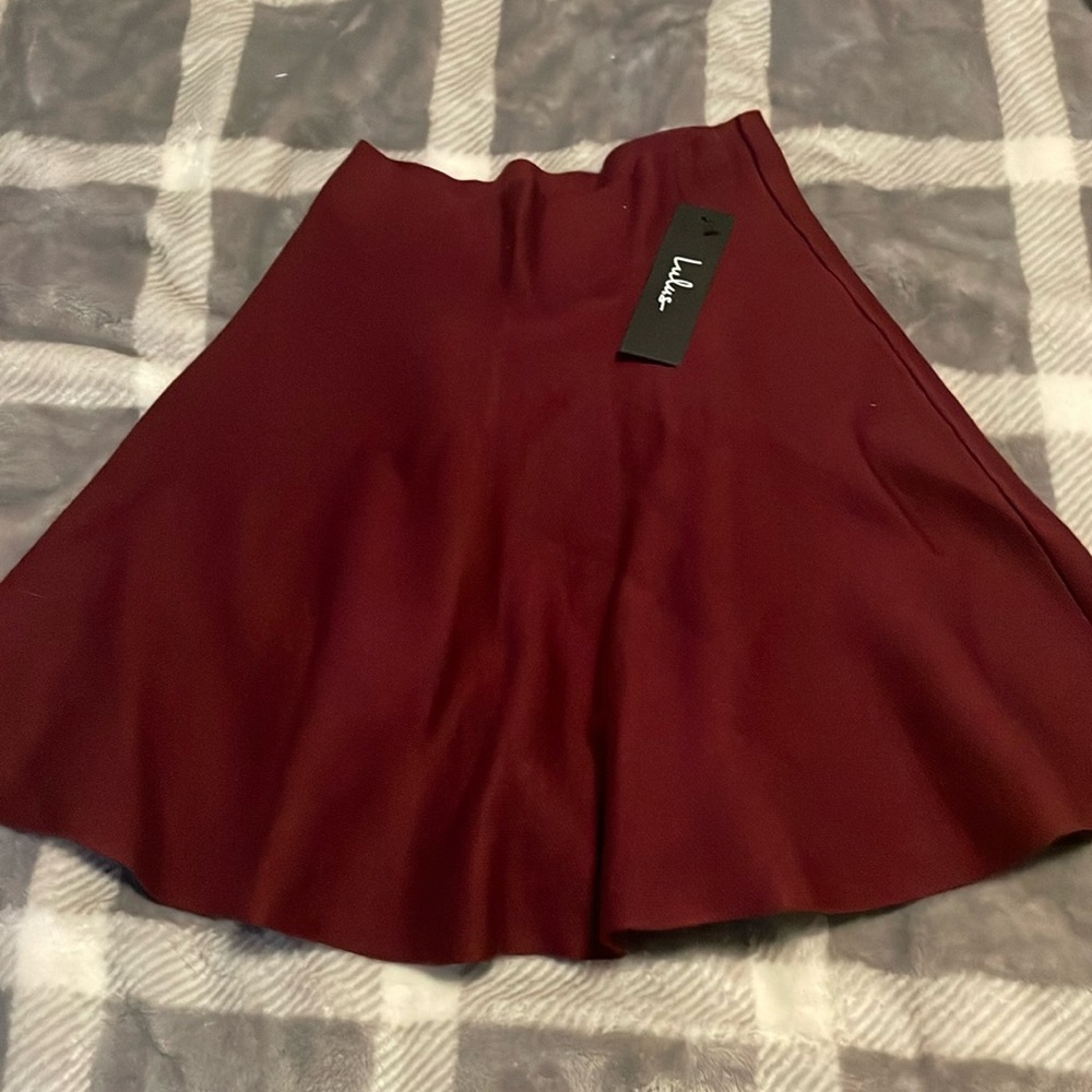 NWT Lulus Maroon Skirt